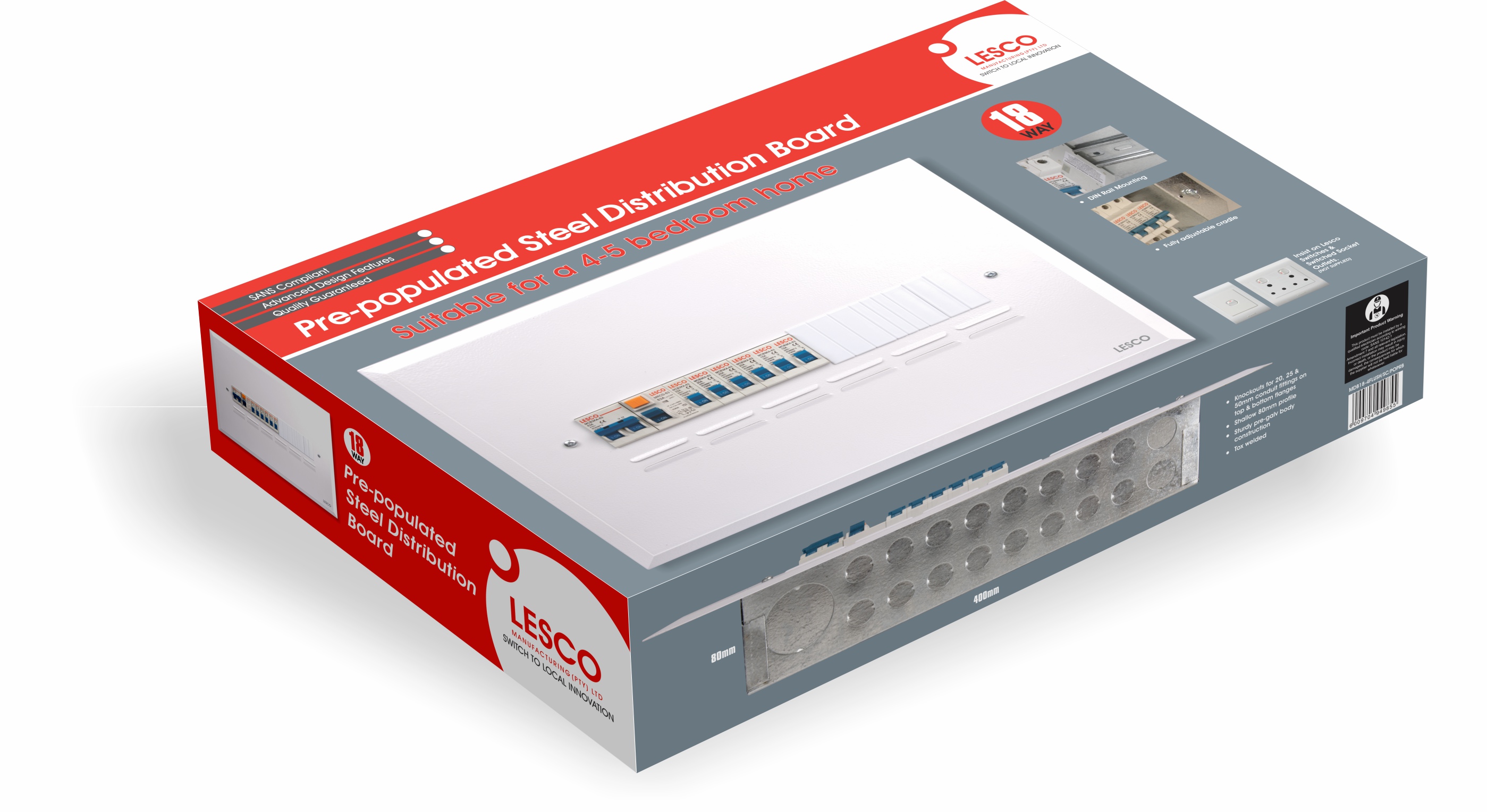 Lesco Distribution Board packaging